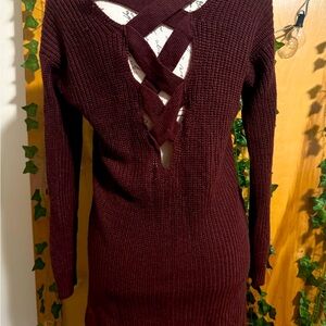 Burgundy sweater